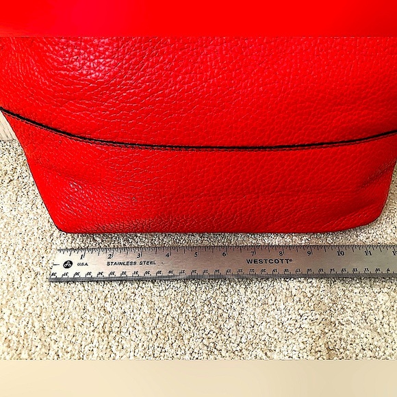 Kate Spade Red Leather Satchel Purse- New - Picture 11 of 13